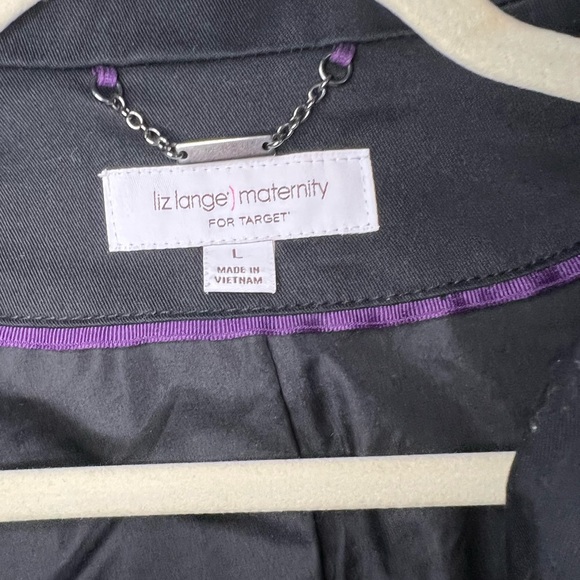 Black military button long trench coat - Picture 7 of 7